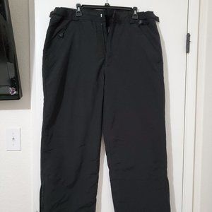 Fera International men's ski pants,black 42R, L30,lined, ankle zipper, looks new